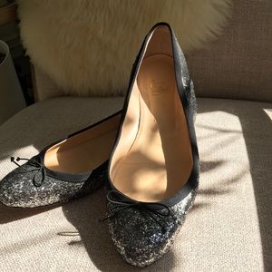 Christian Louboutin Sonietta glitter flats